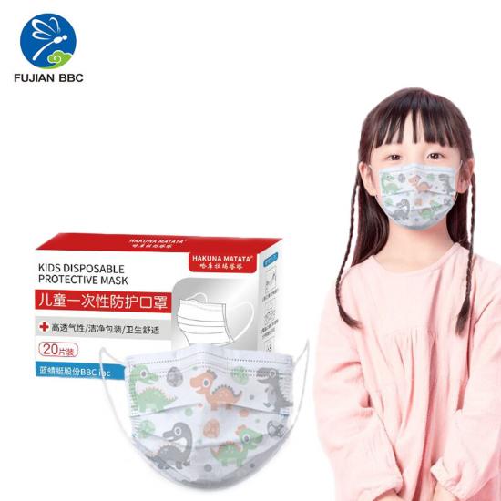 3 PlyProtective Kids Face Mask 20PCS